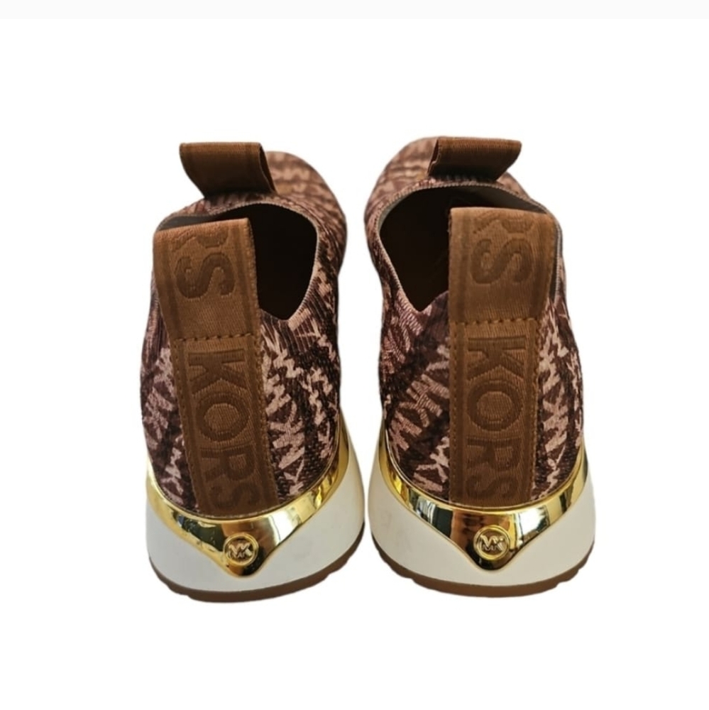 Miles Logo Jacquard Slip-On Sneaker by Michael Kors. - Picture 2 of 6